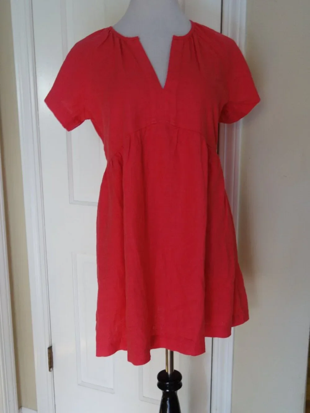 NWT UNIVERSAL THREAD Mini Linen Blend Dress in Full Bloom Pink – Med - Picture 2 of 8